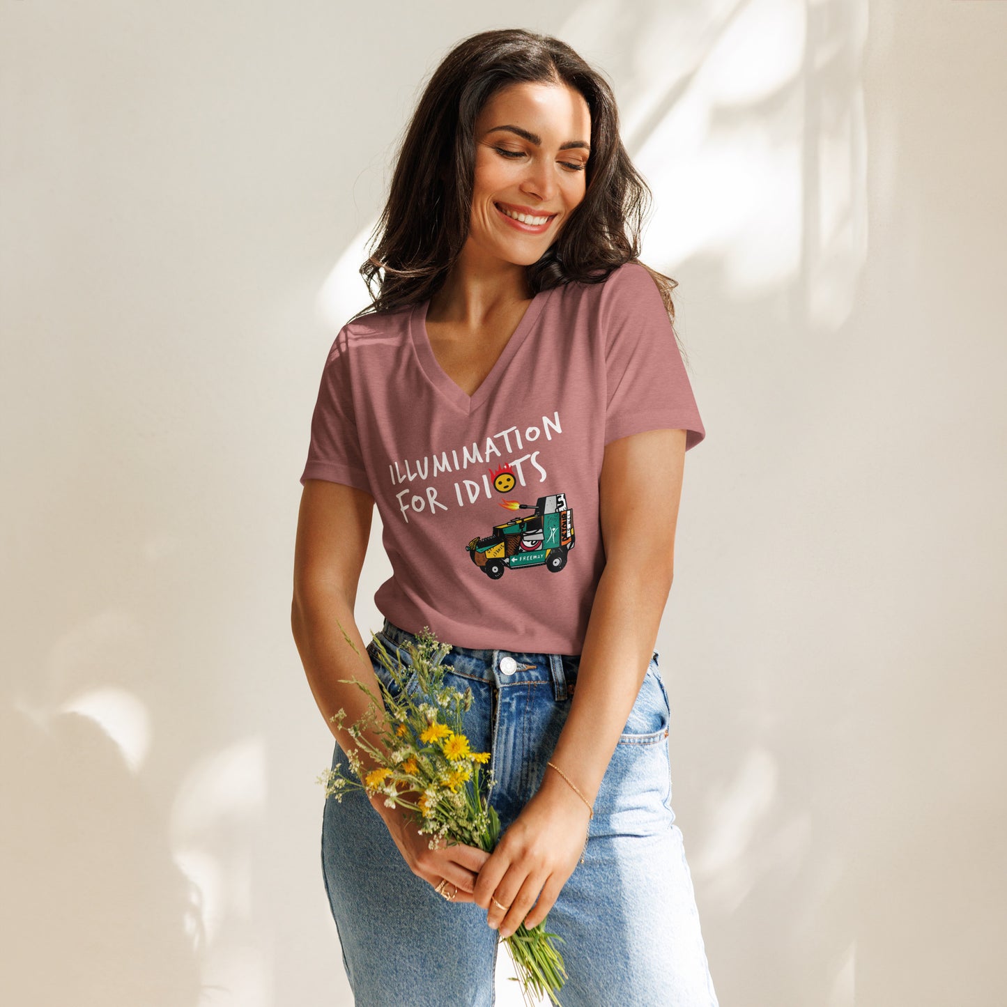 Illumination v-neck t-shirt