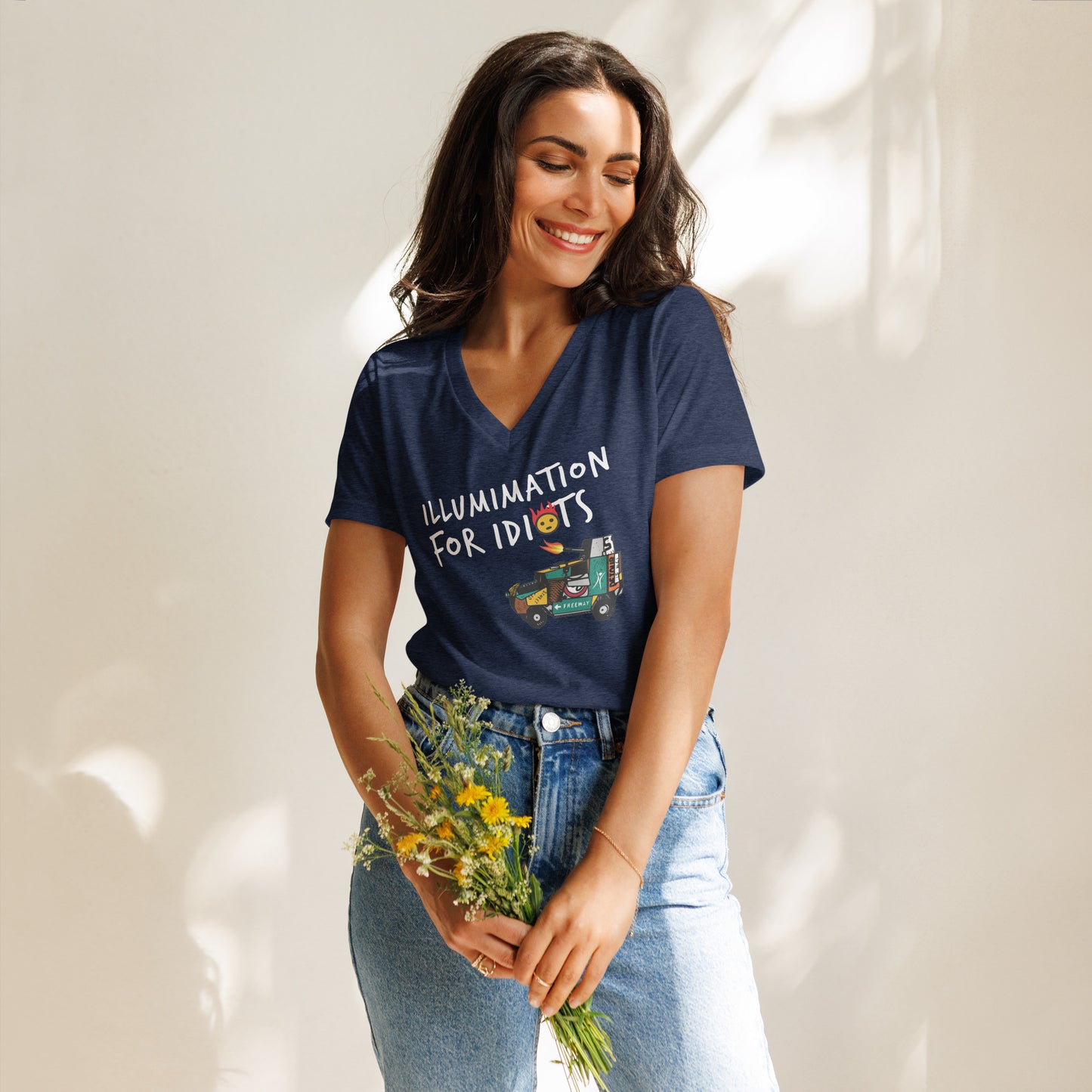 Illumination v-neck t-shirt
