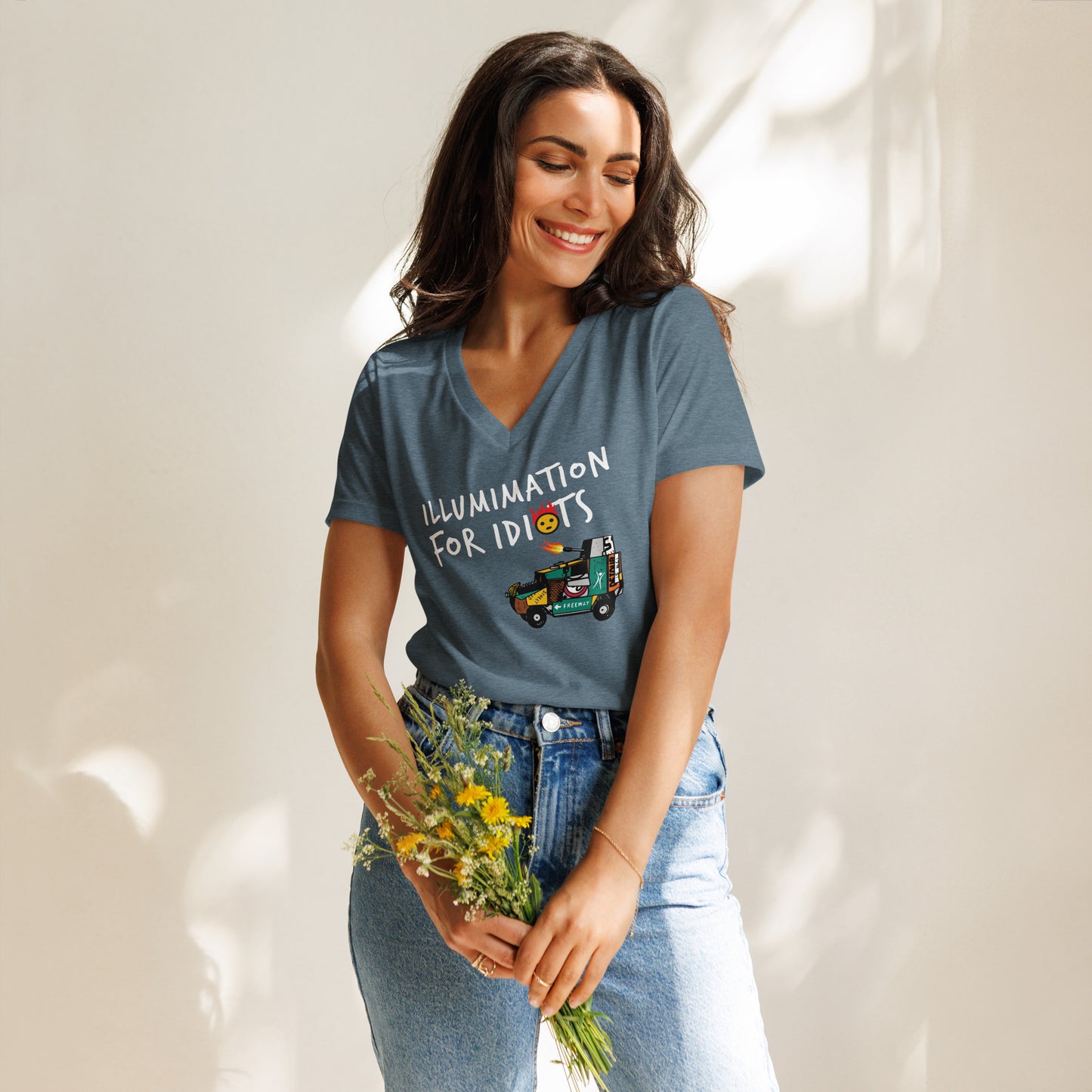 Illumination v-neck t-shirt
