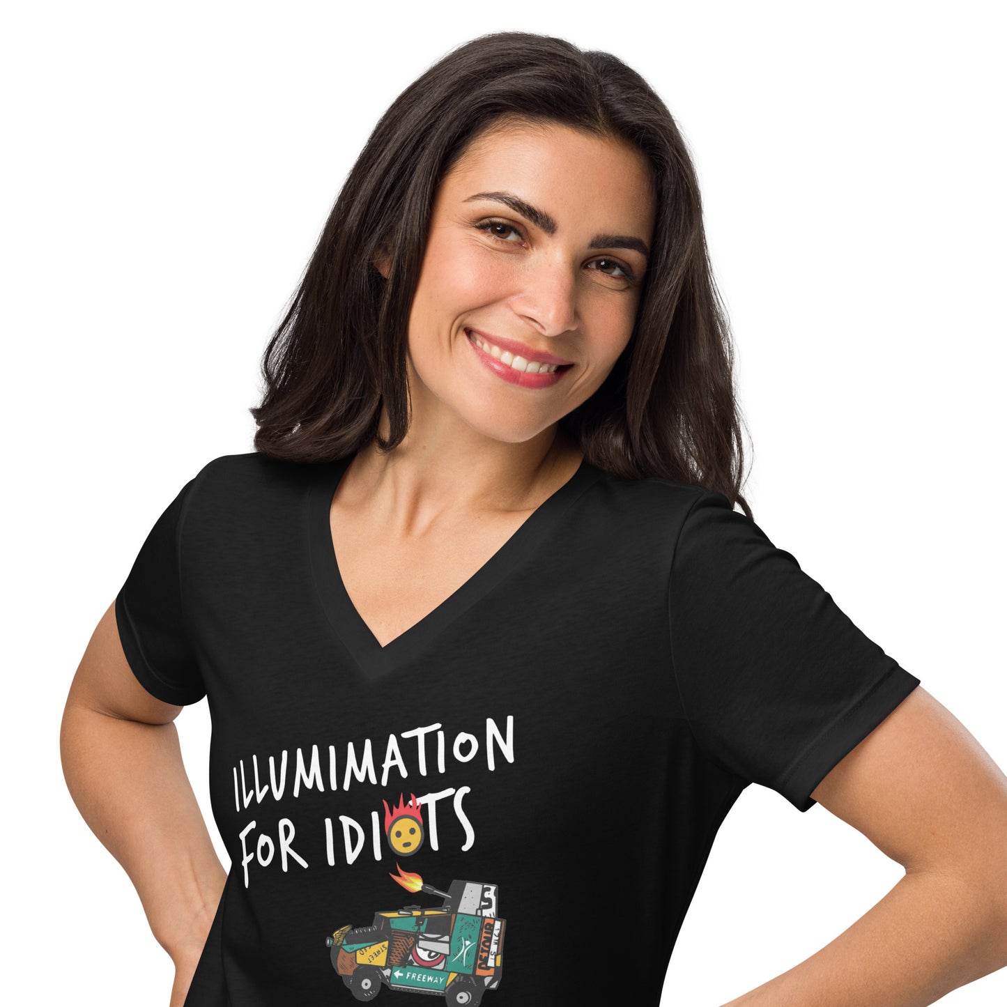 Illumination v-neck t-shirt