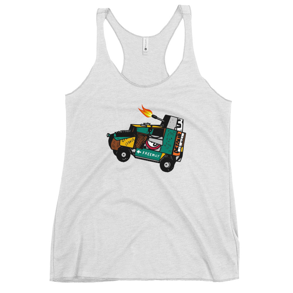 A Kinderpanzer Women's Racerback Tank