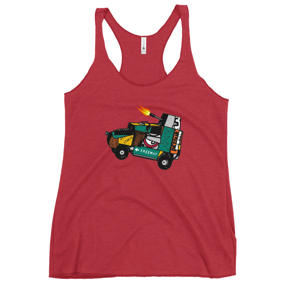 A Kinderpanzer Women's Racerback Tank