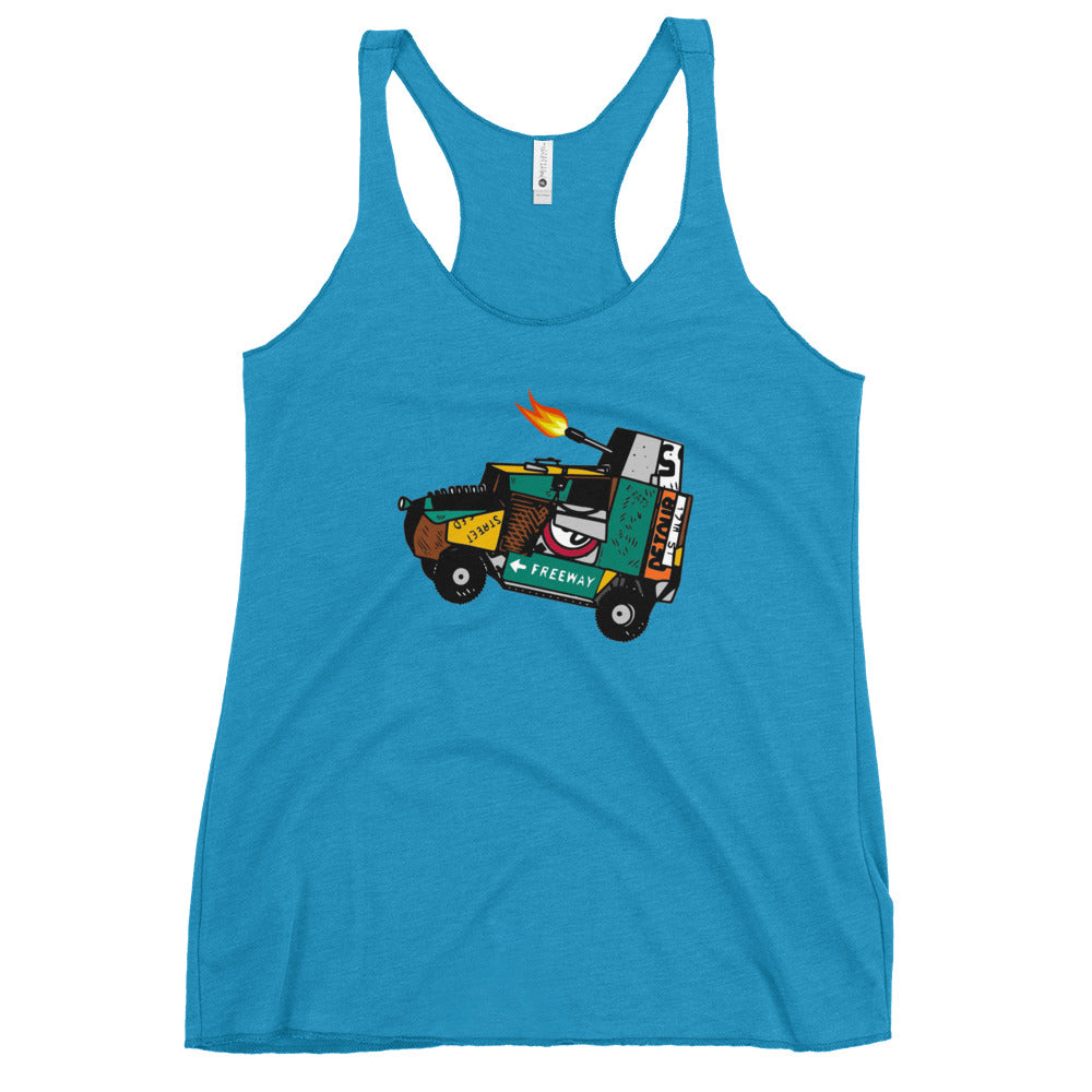 A Kinderpanzer Women's Racerback Tank